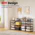 12 34-50 Closet, Ekisemio Tier Shoe Rack Tall, Shoe Rack Organizer, Large Capacity Holds Pairs, Boot Rack Organizer