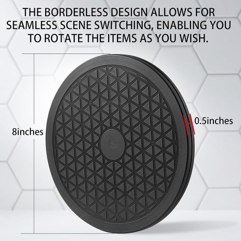 HSTECH 2 (8 Inch) (360 Pcs Heavy Duty Rotating Swivel Stand - Lazy Susan with Steel Ball Bearings for Model