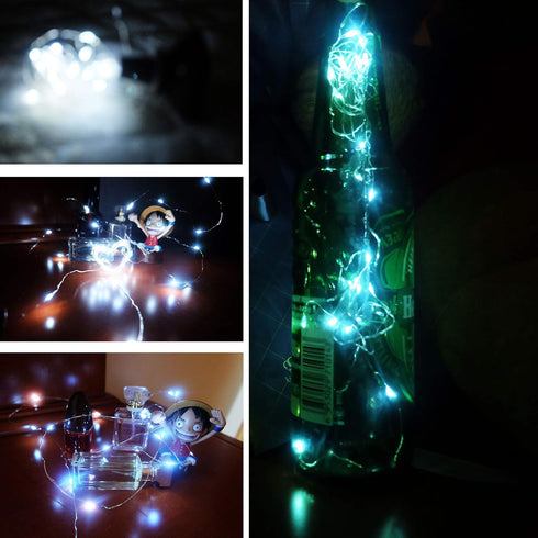 YJFWAL 24 Packs Fairy Lights, Battery Operated, 10.2FT 30LEDs Copper Wire Firefly Lights for DIY Christmas Decor
