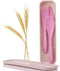 Wheat Straw Travel Utensils Set with Case, BPA Free Kids Cutlery Set - Fork, Spoon, Knife for Lunch Box