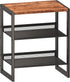 CHEMPFR Narrow 3-Tier Shoe Rack, Slim Space-Saving Shelf with Decorative Wood Top &