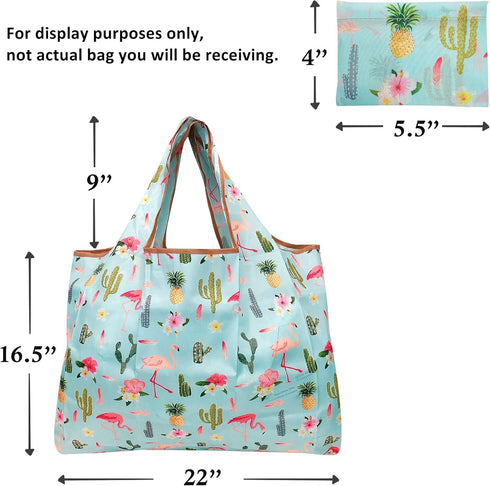 Wrapables Durable and Large Reusable Nylon Shopping Bag