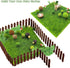 QuarenDen 36Pcs, 6in 6in Miniature Garden Accessories, x Fairy Artificial Grass, Fake Moss, Mini Fairy Garden Grass
