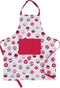 AMOUR INFINI Cotton Aprons for Women with Pocket, Adjustable Strap, Printed Aprons for Baking, Cooking, Gardening