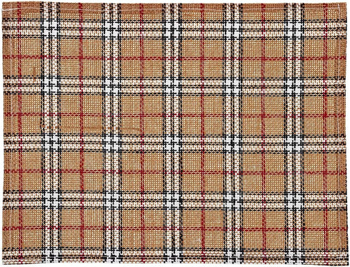 Restaurantware 16 x 12 Inch Dining Table Placemats Set of 6, Vintage Style Easy to Clean Plastic Mats