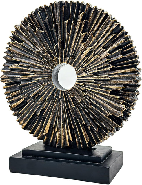 Paytonture Abstract Statue for Home Decor,Office Desk Sculpture for Men,Creative Round Line Ornament