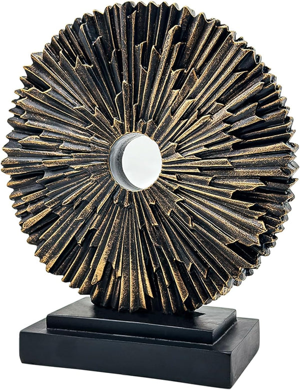 Paytonture Abstract Statue for Home Decor,Office Desk Sculpture for Men,Creative Round Line Ornament