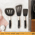 DI ORO Chef Series FLEX Silicone Spatula, 600ºF Heat-Resistant, Flexible Turner Spatulas, 3-Piece Set