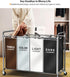 ROMOON 4 Section Laundry Sorter with Wheels, Rolling Hamper, Large Capacity Removable Bags