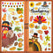 Thanksgiving Window Clings Stickers - Fall Decorations Holiday Turkey Cling for Home Party, 113 PCS