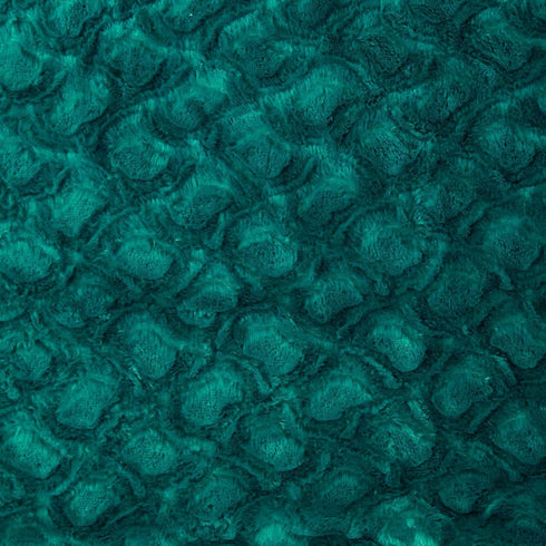 63" 90" DaDa Bedding Lavish Emerald Green Blue Faux Fur Fuzzy Throw Blanket - Mermaid Scales Design White Sherpa