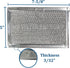 Air Filter Factory Replacement for GE Microwave Oven, 5 x 7.62 x 0.09 Inches, 2-Pack