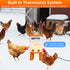 Gribouillage 4 8 (7L-Red) 12L) Heated Chicken Waterer, Thermostatically Controlled Poultry Water Heater for Winter