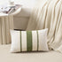 Fancy Homi Set 2 14x24 Inch of Boho Moss Green Long Lumbar Decorative Throw Pillow Cover for Couch Bed Sofa Chair