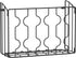 Simple Houseware Wall Door Mount Kitchen Wrap Organizer Rack in Black