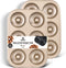 HONGBAKE Nonstick Donut Pans for Baking, 2-Pack 6 Cavity Upgraded Deepened Doughnut Tray for Oven - Bronze Gold