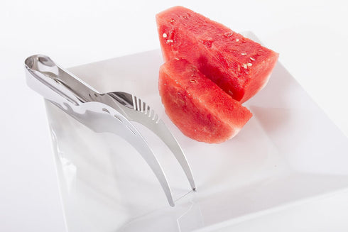 Kitchen + Home Watermelon Slicer Corer and Server, 18/10 Stainless Steel Melon Slicer
