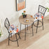 Pack 4 Counter Deisy Dee of Polyester Round Bar Stool Covers - Printed Design, Stretchable and Washable - Perfect