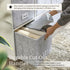 DECOMOMO Storage Basket 13x15x13 Cube Bins with Label Holder, Felt Fabric Storage Cubes for Shelves Closet Toys Clothes