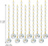 10pcs 20mm Crystal Garland Strands Hanging Glass Chandelier Beads Chains Glass Balls Prisms with Beads Pendants Crystal