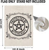 Witchy Pentagram Garden Flag, Protected By Witchcraft Spooky Vibes Wiccan Gift