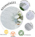 VELIMAX Frosted Window Privacy Film Non-Adhesive Cling for Home - Clear Water Opaque Window Covering (17.7x78.7 inches)