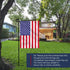 YEAHOME Garden Flag Stand Holder, Metal Premium Weather-Proof Flagpole for Christmas Garden Decor