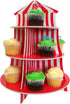 3 Tier Cupcake Stands, Themed Cupcake Serving Holders (Carnival)