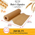 Unbleached Parchment Paper for Baking, 15in x 210ft Roll, Heavy Duty Non-Stick Brown