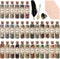 FLgengmh 30 Pack Witchcraft Supplies Herbs, Dried Herbs and Flowers Bottles Kit for