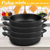 Mini Cast Iron Skillets 5 x 5 x 1.3 Inch, Black Casserole Dish, Oven Safe Mini Skillets for Kitchen, Indoor, Outdoor,