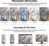 NEWCOSPLAY Super Soft Throw Blanket, Grey Premium Silky Flannel Fleece Leaves Pattern, All Season Use