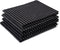 Encasa XO Cotton Kitchen Towel Set, Pack of 4, X-Large 28"x18", Highly Absorbent Hand and Tea Cloth - Butcher Black