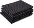 Encasa XO Cotton Kitchen Towel Set, Pack of 4, X-Large 28"x18", Highly Absorbent Hand and Tea Cloth - Butcher Black