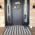 Black and White Striped Outdoor Rug, 27.5"x43" Hand-Woven Reversible Front Porch Mat for Entryway and Laundry Room
