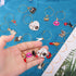 AIERSA Wine Glass Charms - Funny Drink Markers with Gold Rings for Party Decorations