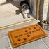 Wipe Your Paws Coir Doormat, 30x17 Inch Funny Welcome Mat for Front Door, Heavy Duty with Anti-Slip Rubber Backing