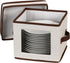 Household Essentials China Plate Storage Box, Holds 12 Dessert Plates or Bowls, Windowed Panel, Sturdy Frame,