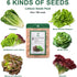 (8-Pod) Lettuce Seed Pod Kit, Romaine, Butter Head, Red Sail, Red&Green Leaf, Red Sail Lettuce, Grow Anything Seed Pod
