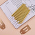 PHD CAKE Gold Long Thin Metallic Birthday Candles - Cake Decorations for Birthday Parties and Weddings
