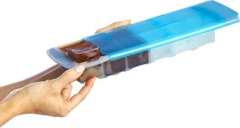 GoodCook Touch Prep and Freeze Ice Tray, Stackable 2-oz. Cubes with Slide-off Cover