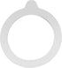 Wire Bail Rubber Jar Gaskets 3.5" (90mm) - Fits Bormioli Fido Jars, Made in USA, 6 Pieces
