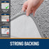 OLANLY Toilet Rugs U-Shaped 24x20, Extra Soft Absorbent Chenille Bathroom Rugs, Non-Slip Toilet Bath Mat