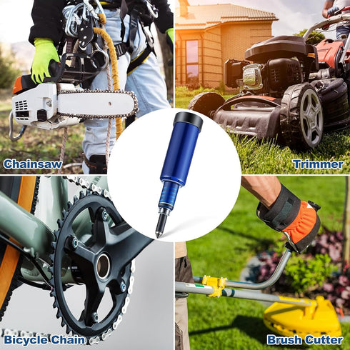 1 Trimmers, Meonum Pcs Grease Gun for Chainsaws, Pre Loaded Mini Grease Gun with Lubricant, Universal for Most Chains