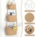 4 Hanging Storage Baskets, Over the Door Basket, Cotton Wall Baskets Storage, Hanging Door Basket with Hooks