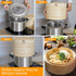 Steamer Ring Stainless Steel Adapter for 8 to 11inch Bamboo Steamer Baskets, Stainless Steel Ring Only