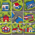 52 32 Large Kids Carpet Playmat Rug x with Non-Slip Backing, City Life Play Mat for Playing with Car Toy, Game Area