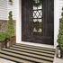 Striped Outdoor Rug 3'x5', Cotton Hand Woven Washable Reversible Layered Door Mat for Entryway Home