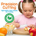 NutriChef 3-Piece Nylon Kitchen Baking Knife Set - Safe Children's Cooking Knives with Firm Grip and Serrated Edges