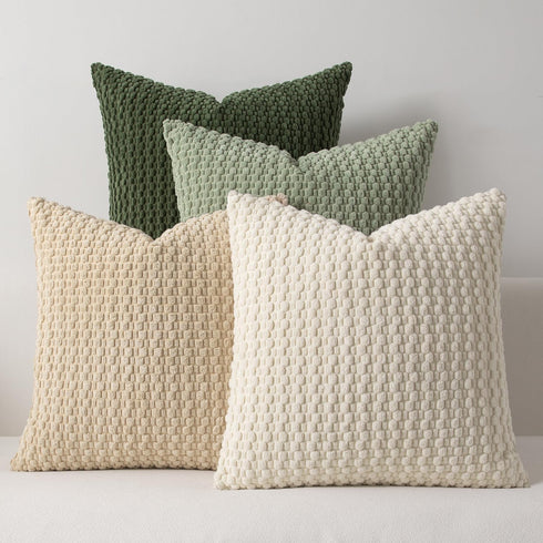 Kevin Textile Spring Throw Pillow Covers Pack of 4 Super Soft Boho